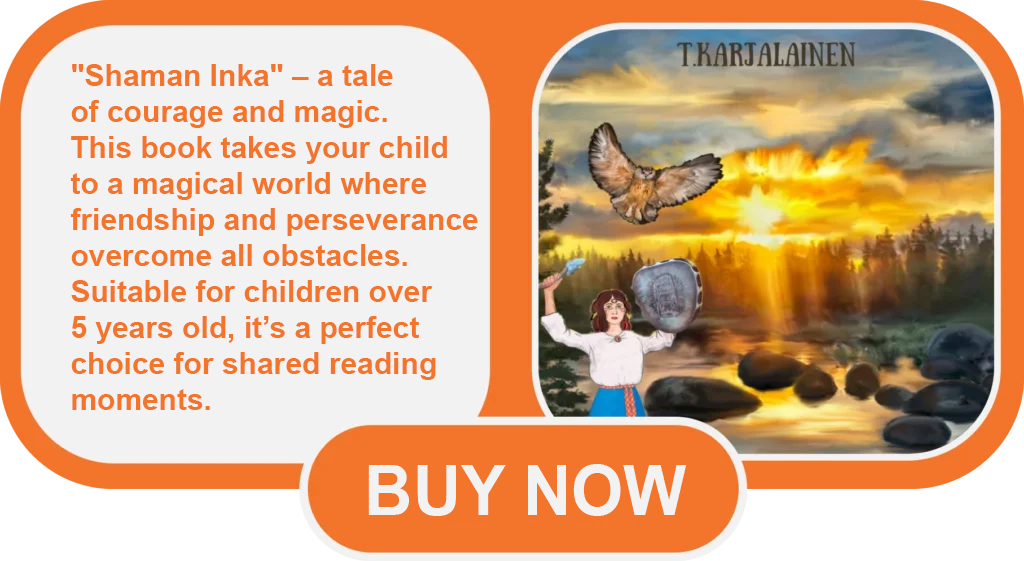 "Shaman Inka" - a story of courage and magic. This book takes your child into a magical world where friendship and perseverance overcome all obstacles. Suitable for ages 5+, it's the perfect choice for reading together.